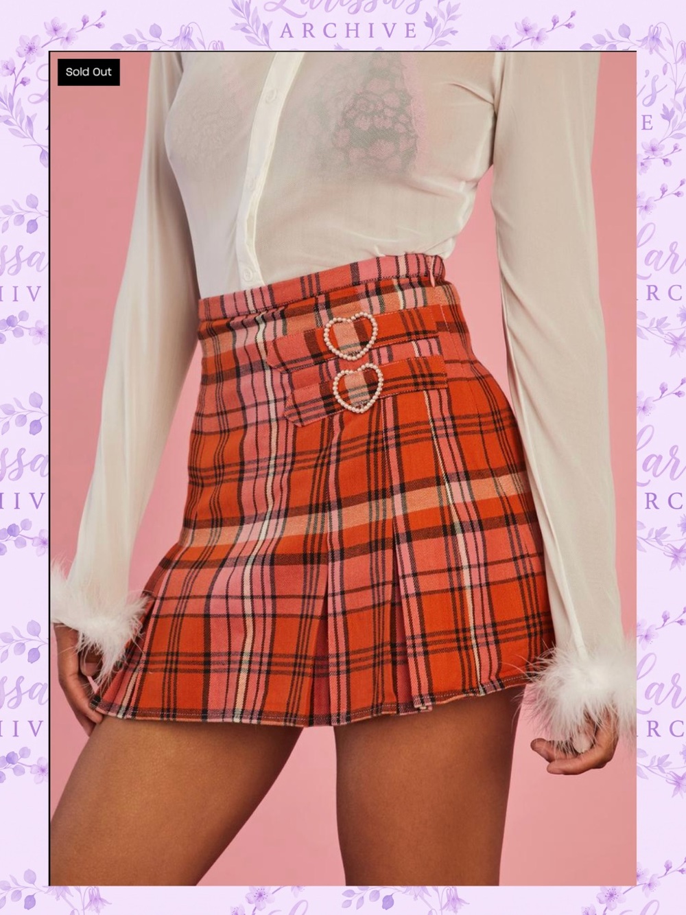 Sugar Thrillz Dolls Kill Real Everlasting Love Plaid Pleated Skirt XS (Fits XXS) - Picture 15 of 16